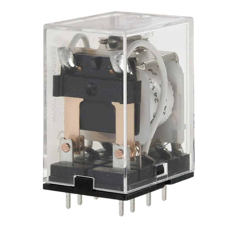 رله شیشه ای امرن 2 کنتاکت ، 110 ولت ، 10 آمپر (MY2 100/110DC(S