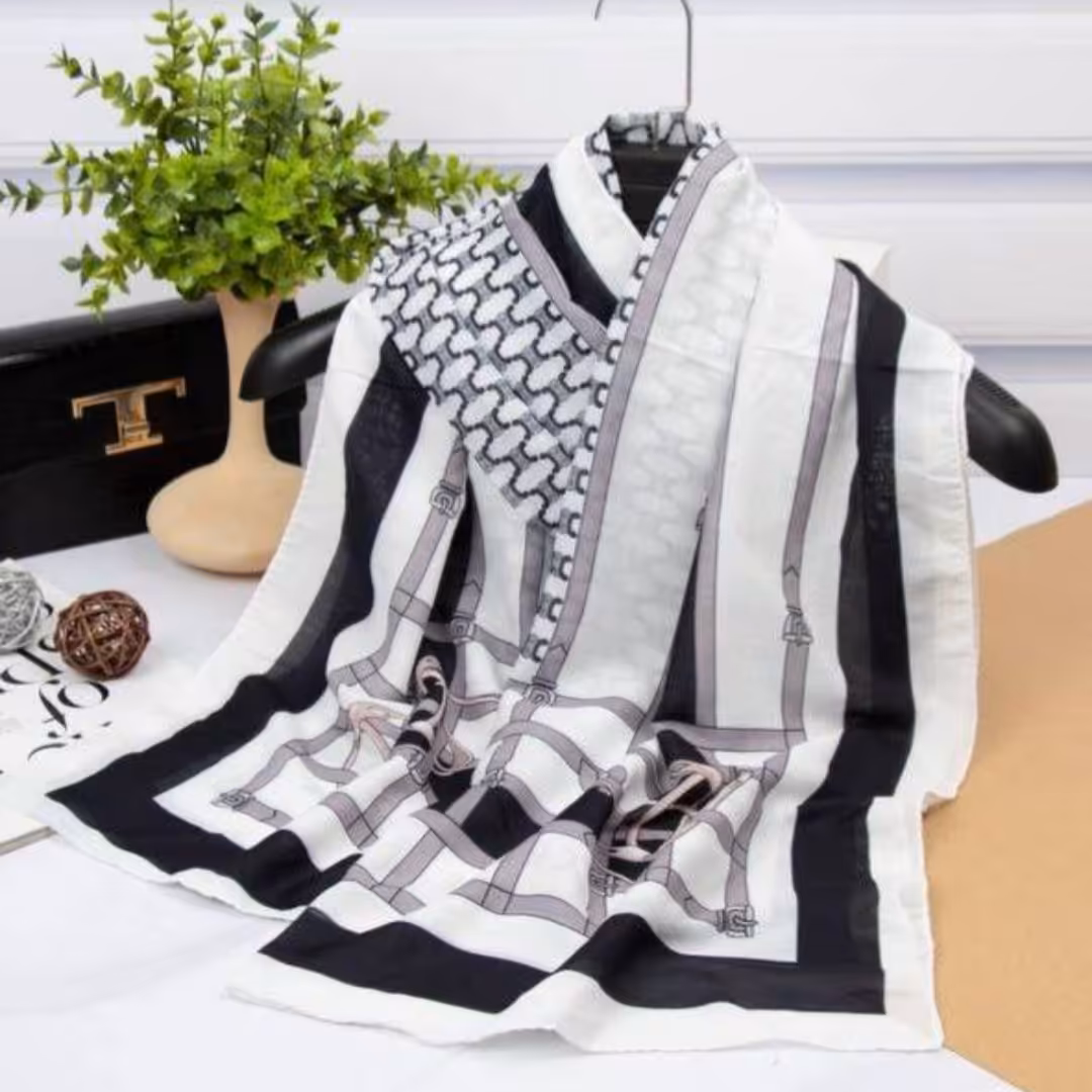 شال نخی طرحدار    