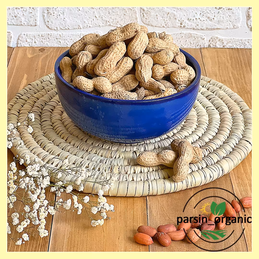 بادام زمینی خام غلافدار(500گرمی) 