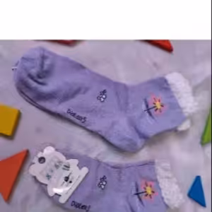 جوراب بنفش دخترانه