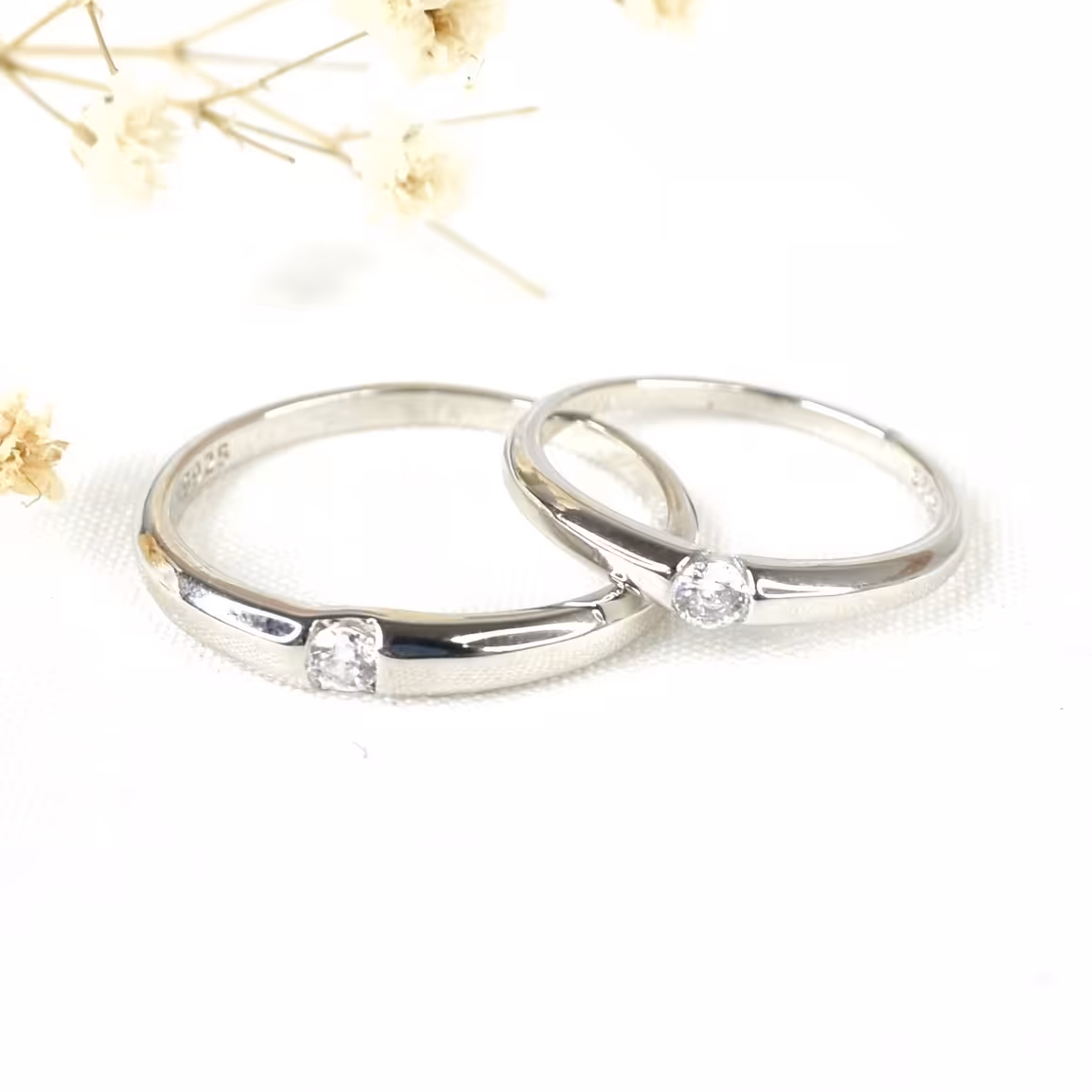 حلقه ست نگین مربع ساخت ایتالیا کد 9485