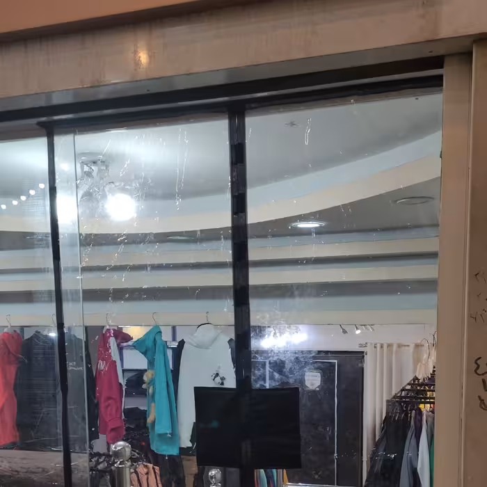 پرده نایلونی سایز ( 140 در 220 ) آهنربا دوبل