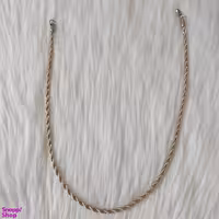 زنجیر مردانه مدل استیل طرح طنابی کد tan111