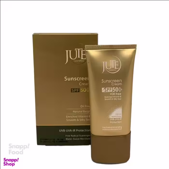 کرم ضد آفتاب ژوت (Jute) بژ طبیعی Spf 50 مناسب انواع پوست