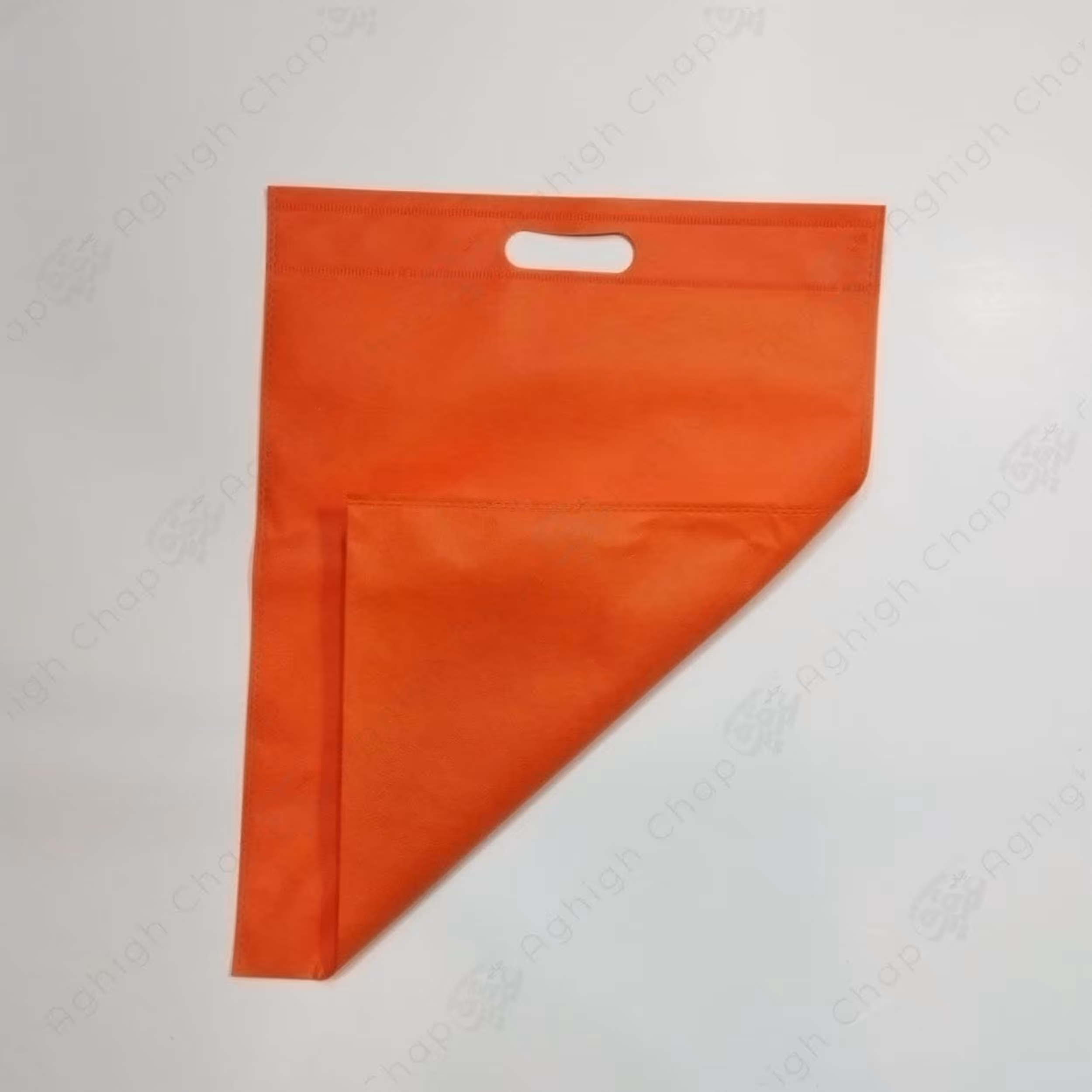 ساک پارچه ای دسته موزی سایز 40 در 50 رنگ نارنجی بسته 100 عددی