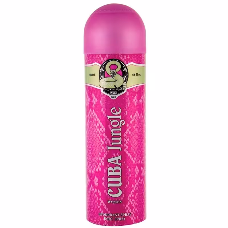 اسپری بدن زنانه مدل جانگل اسنیک Jungle Snake کوبا 200 میل