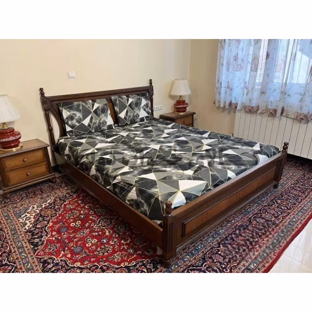 روتختی کشدار تخت دونفره طرح ترک مدل کندو 180*200 سانتی‌متر