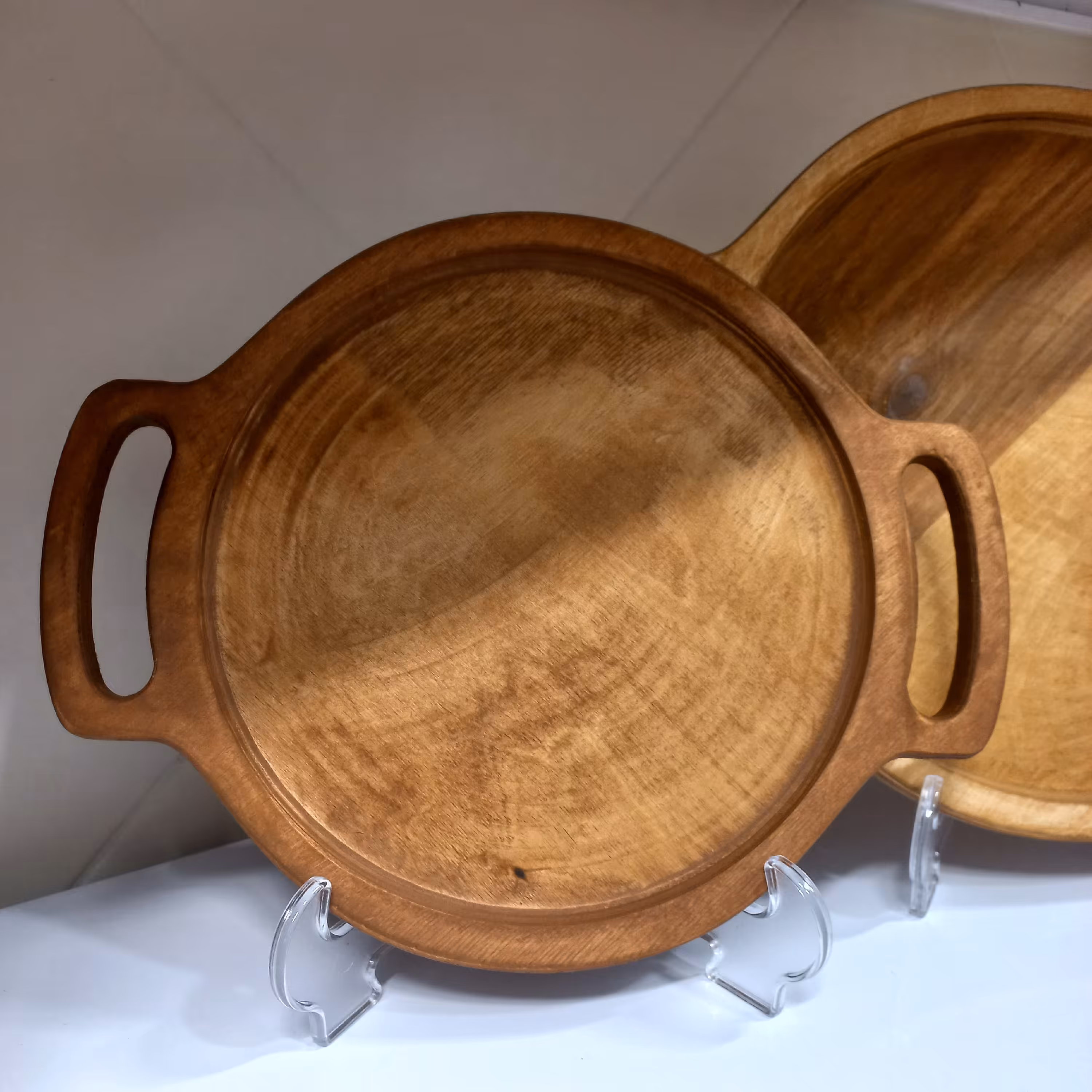 سینی چوبی گرد سایز کوچک 