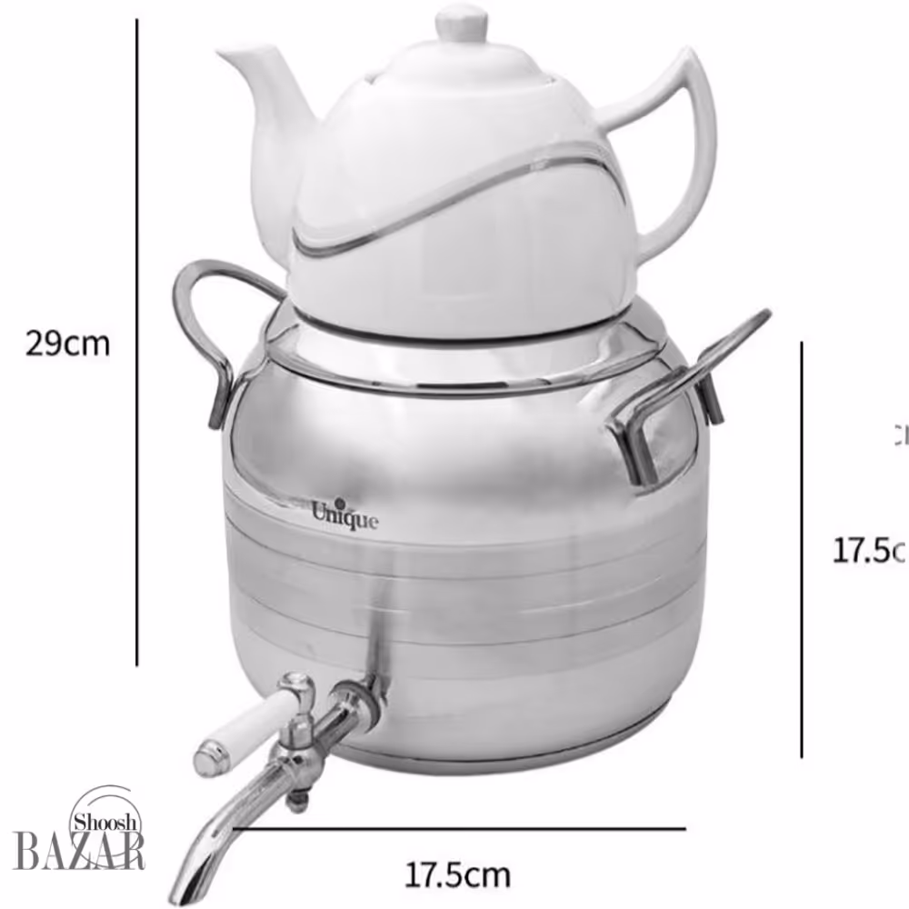 کتری و قوری 4.5 لیتر شیردار یونیک کد 7292
