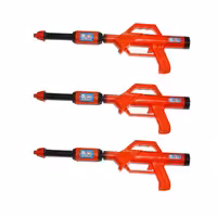  تفنگ آب پاش مدل غول پیکر بطری خور بسته 3 عددی ( رنگ قرمز )