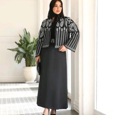 کت سارافون زنانه کرپ اندونزی و سوزندوزی مدل اطلس
