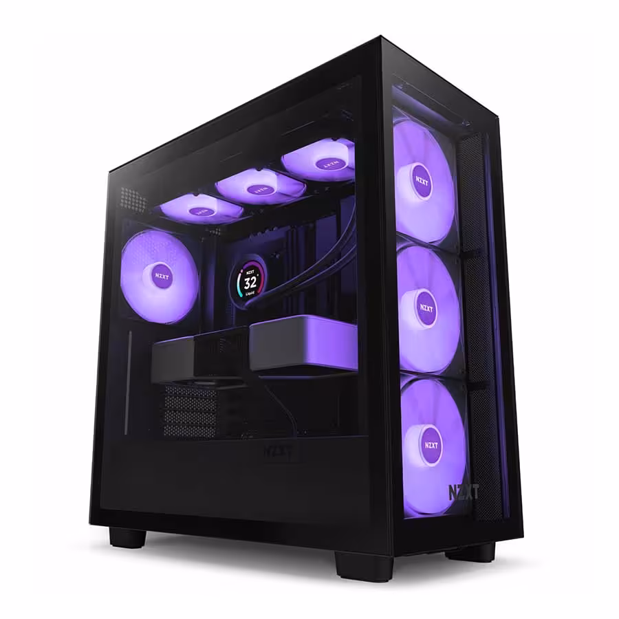 قیمت و خرید کیس کامپیوتر ان زی ایکس تی مدل H7 Elite Matte Black | یاس ارتباط