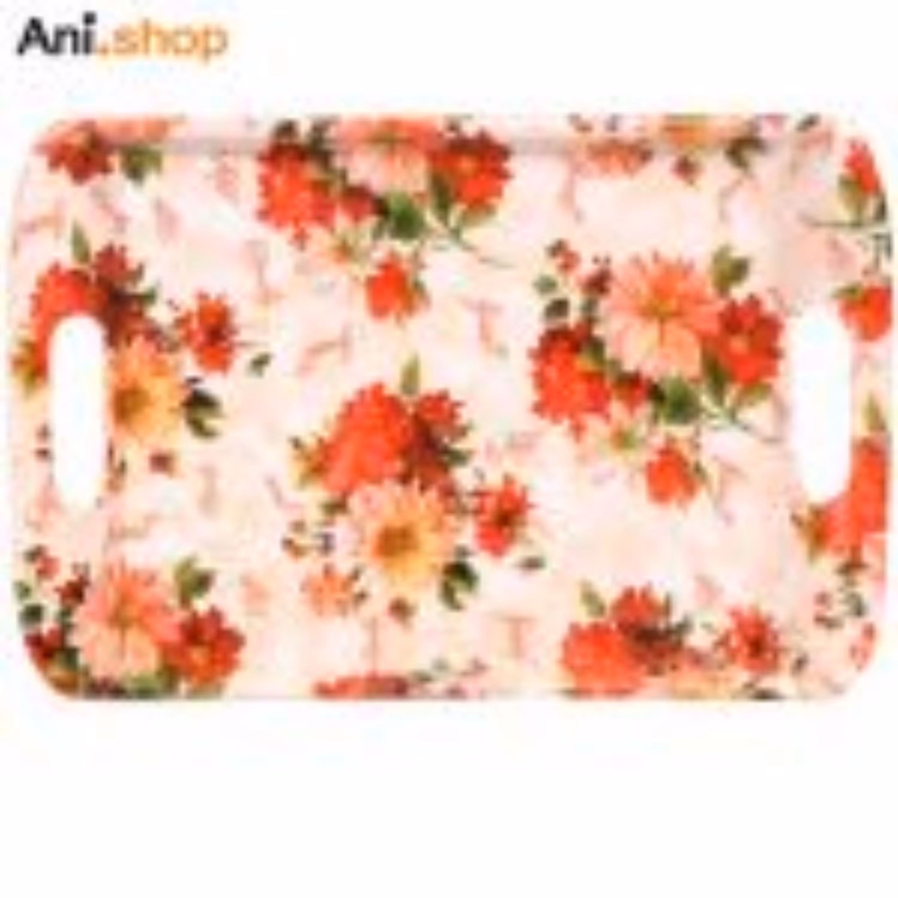 سینی مستطیل ملامینه بزرگ طرح گل