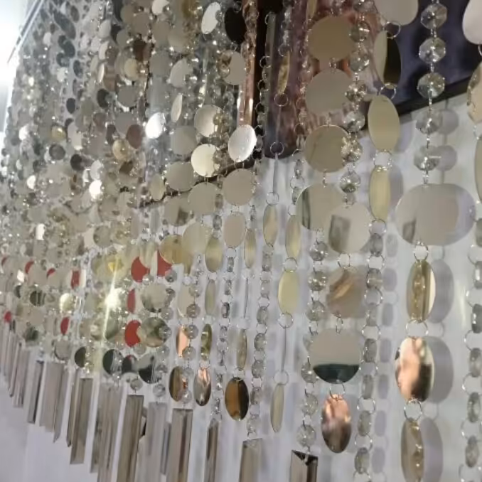 پرده کریستالی پولکی 34