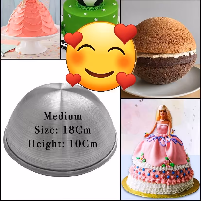 قالب توپی و نیم کره متوسط 18