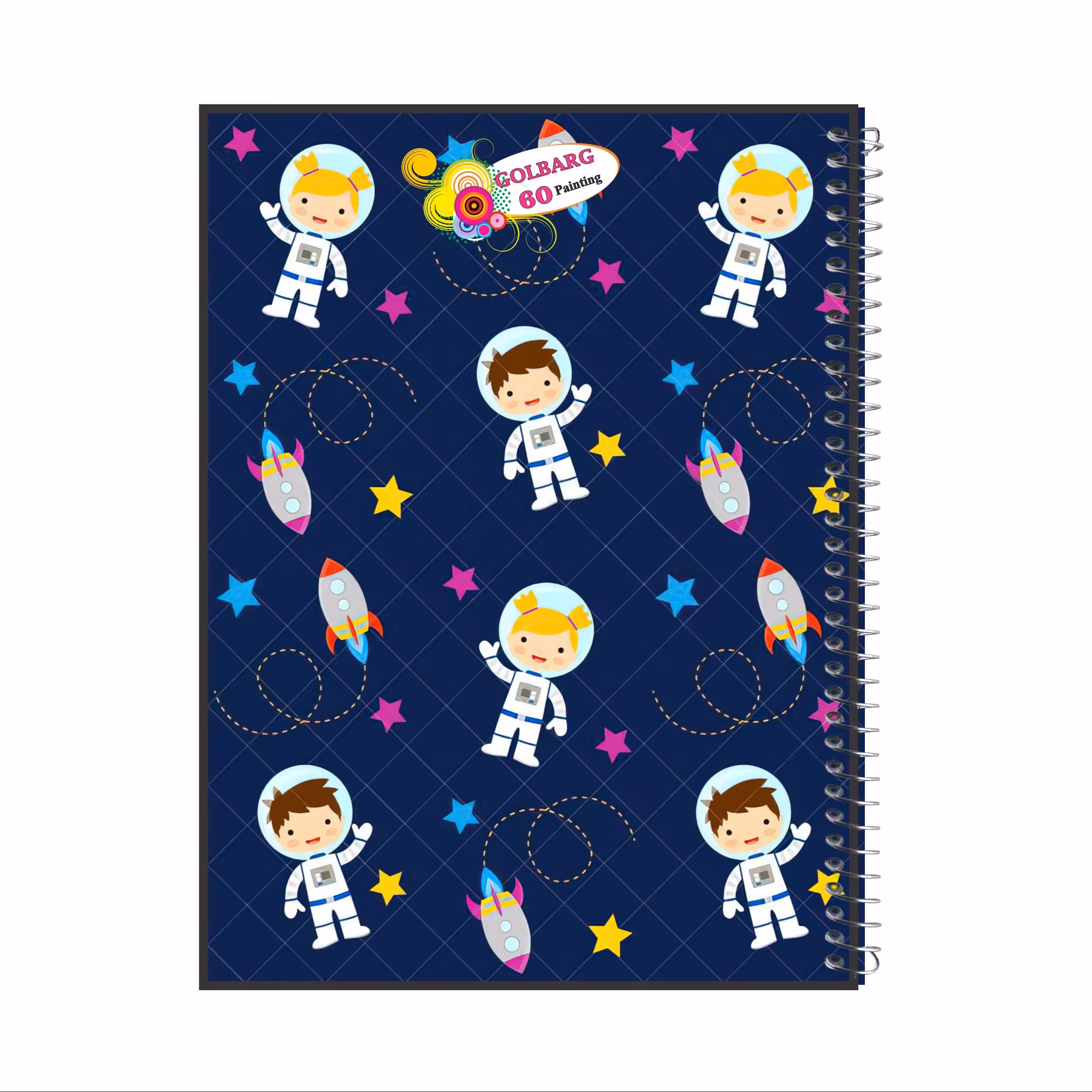 دفتر نقاشی 60 برگ گلبرگ طرح فضانورد کد 240