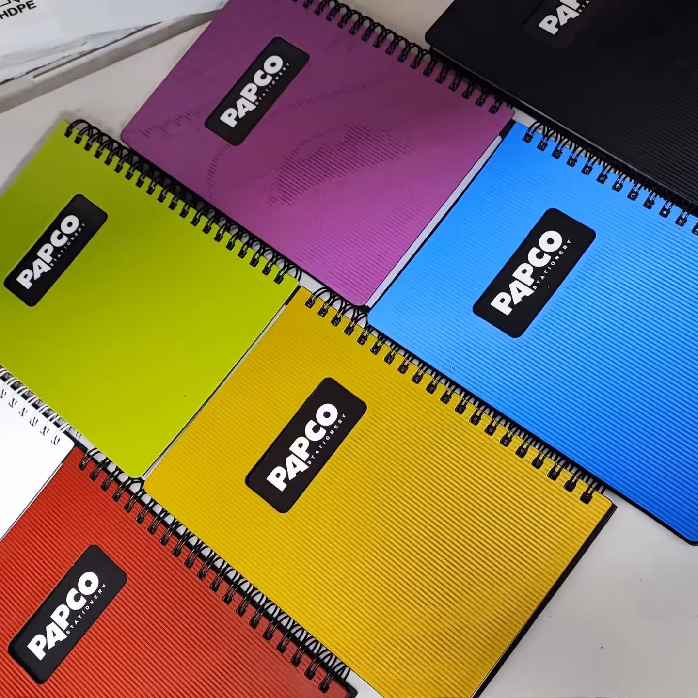 دفترچه یادداشت متالیک سیمی 100 برگ پاپکو
