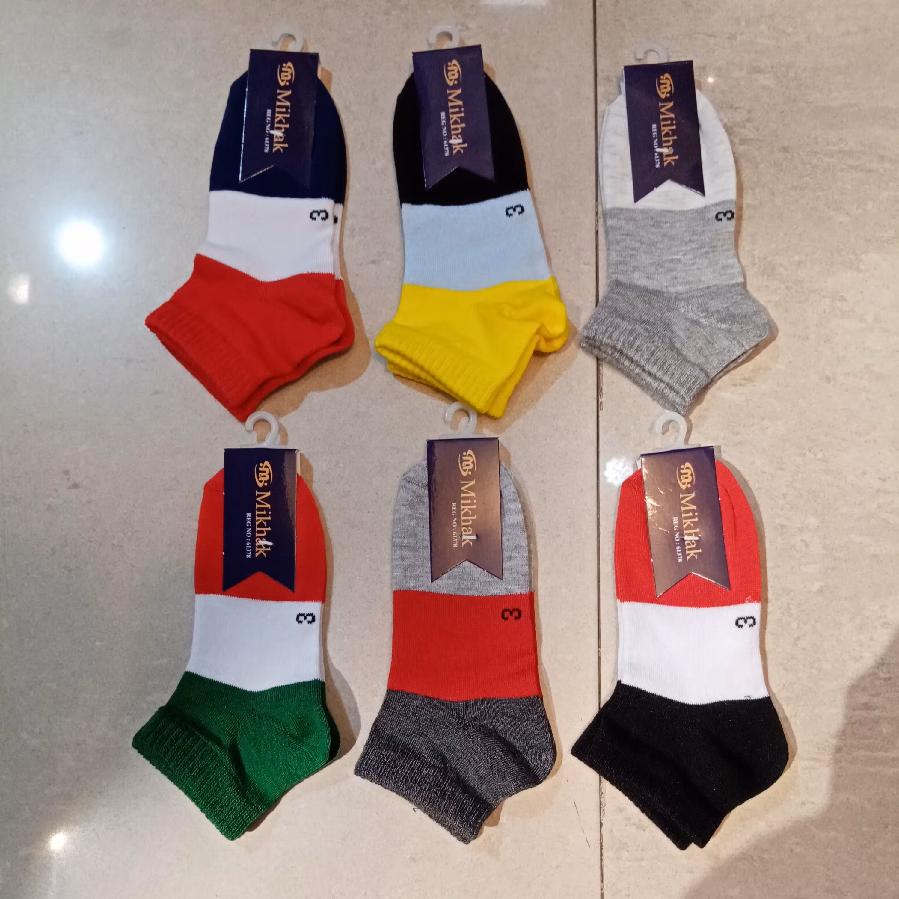 جوراب اسپرت مچی پسرانه شیک و زیبا و خوش رنگ پگ 6 عددی 