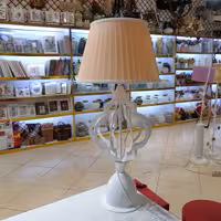 آباژور پایه فلزی طرح شمشیری (پایه سفید)