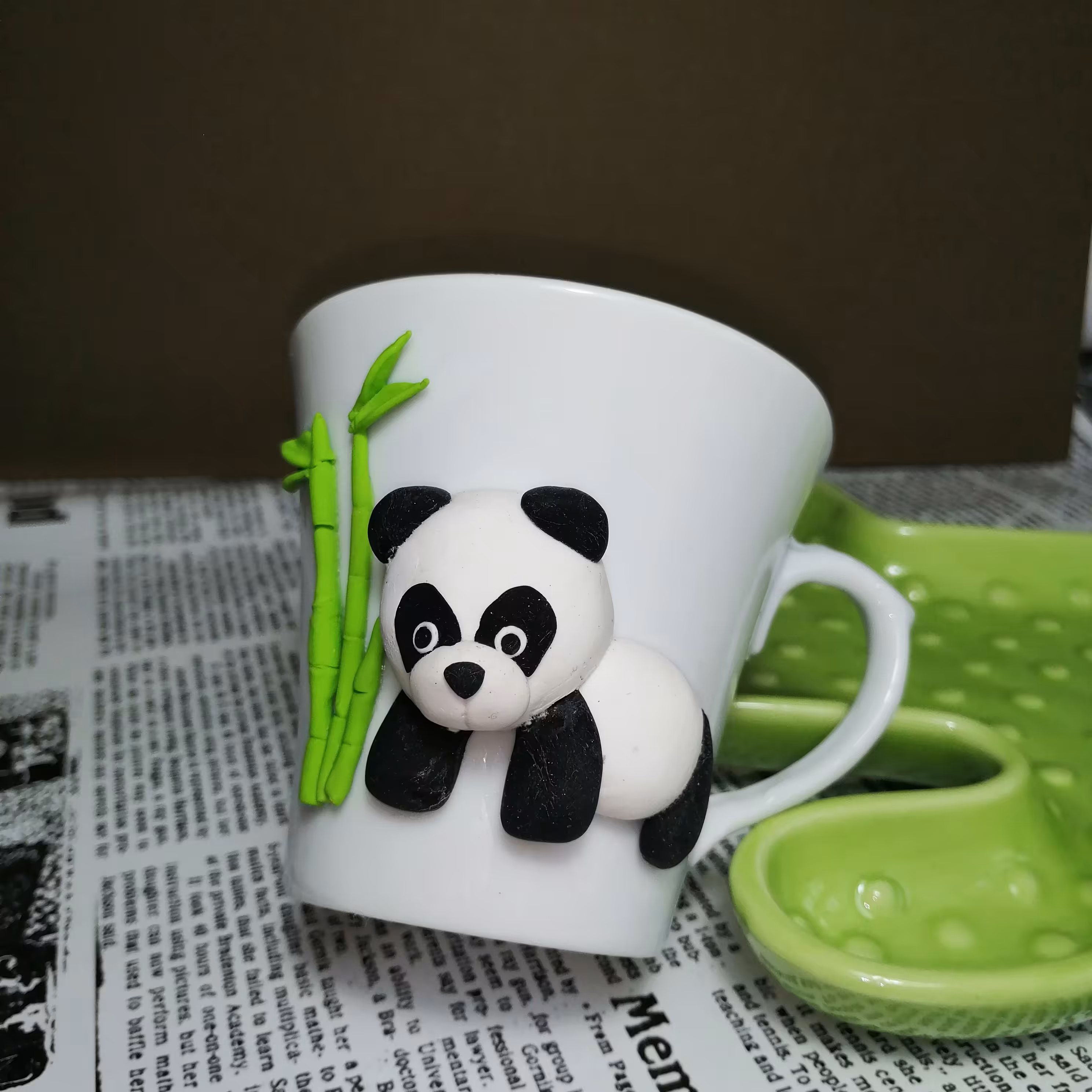 ماگ قهوه خوری عروسکی پاندا سایز کوچک