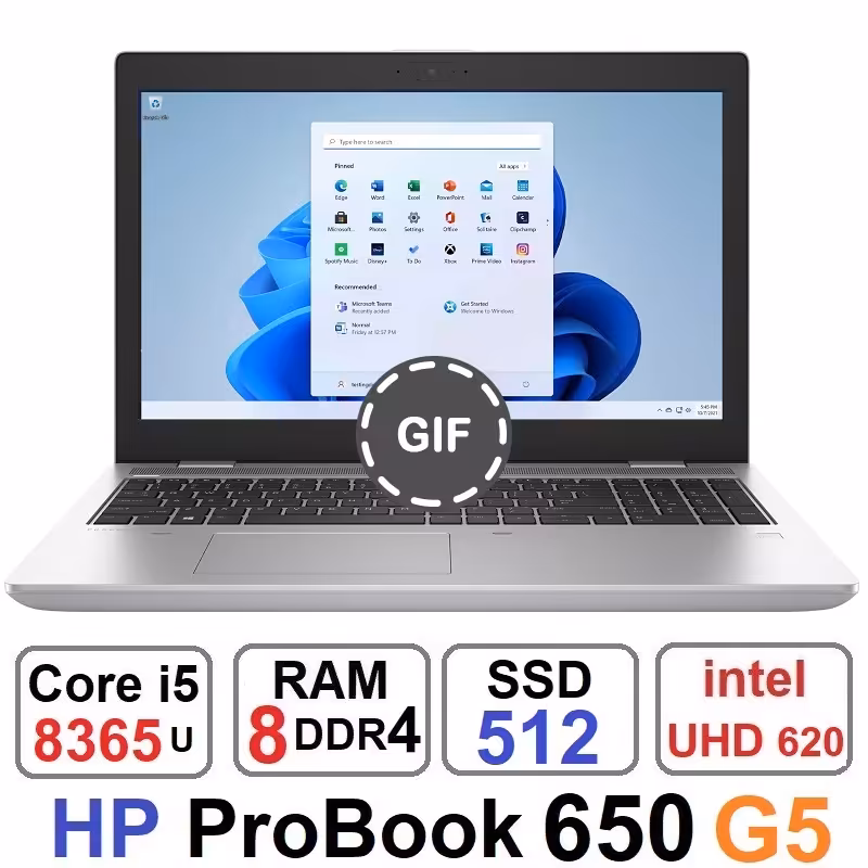 لپ تاپ اچ پی HP ProBook 650 G5 Core i5 8365u و512گیگ
