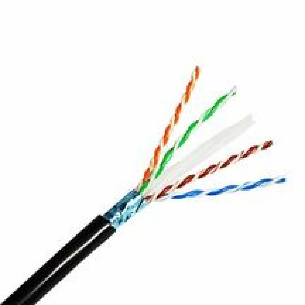 قیمت و خرید کابل شبکه لگراند Cat6 SFTP Outdoor تمام مس تست فلوک چنل با دو روکش PVC PE حلقه 305 متری | نت ران