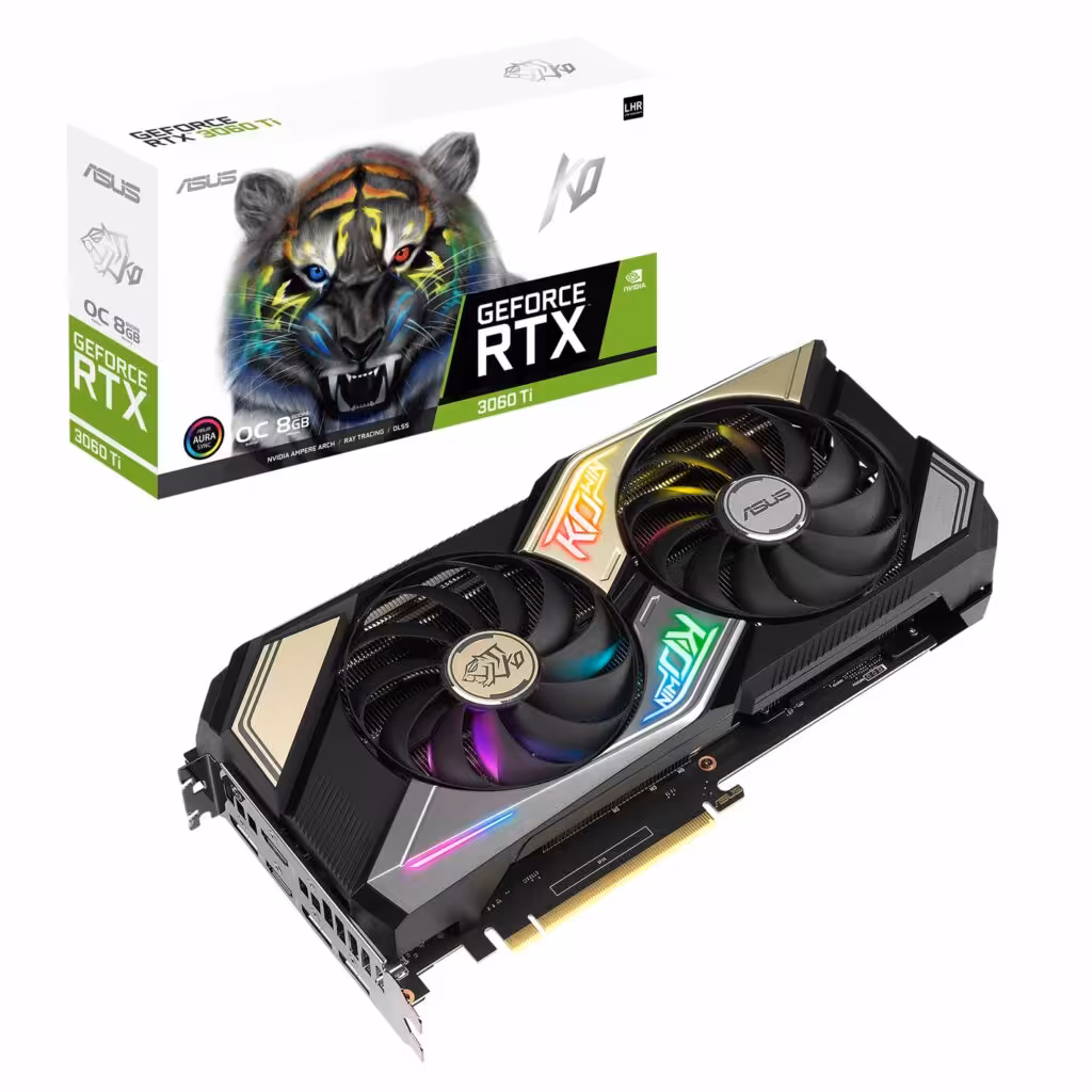 خرید کارت گرافیک ایسوس Graphics ASUS KO RTX3060TI 8G V2 با بهترین قیمت