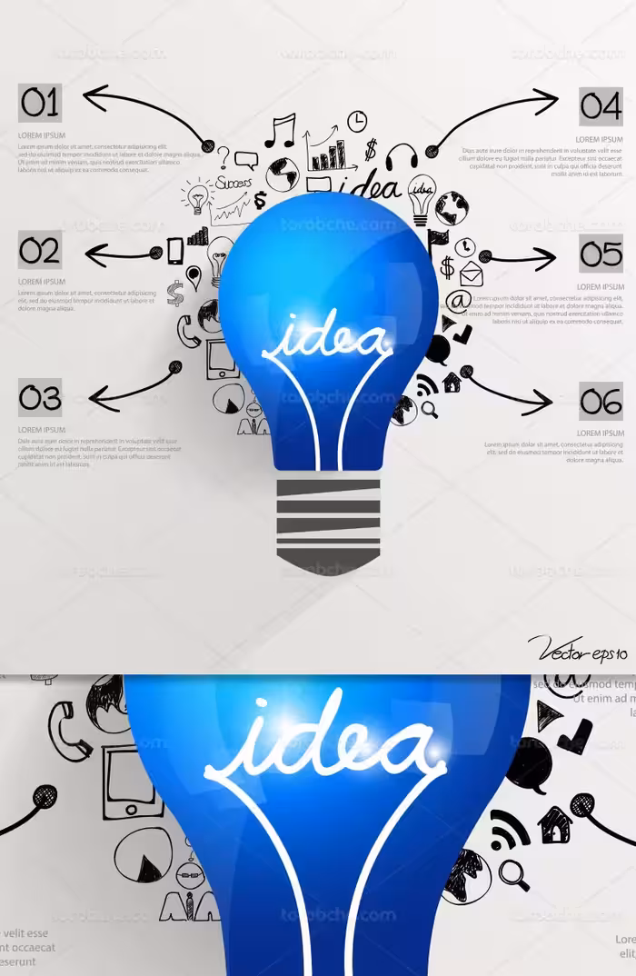 وکتور مفهومی ایده انتزاعی | گرافیک با طعم تربچه