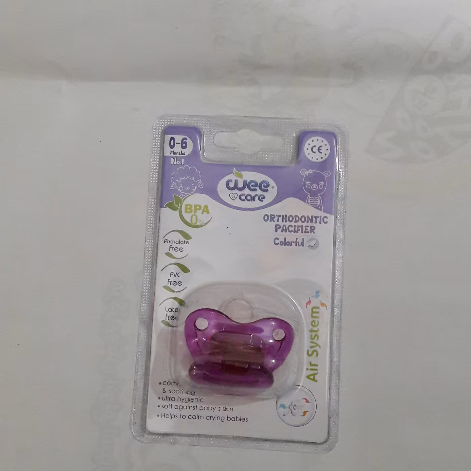 پستونک ارتدنسی محصول wee سایز 1و2