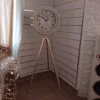 ساعت ایستاده سفید 3پایه فلزی کد 27 راما تولیدی مظفری  ویژه