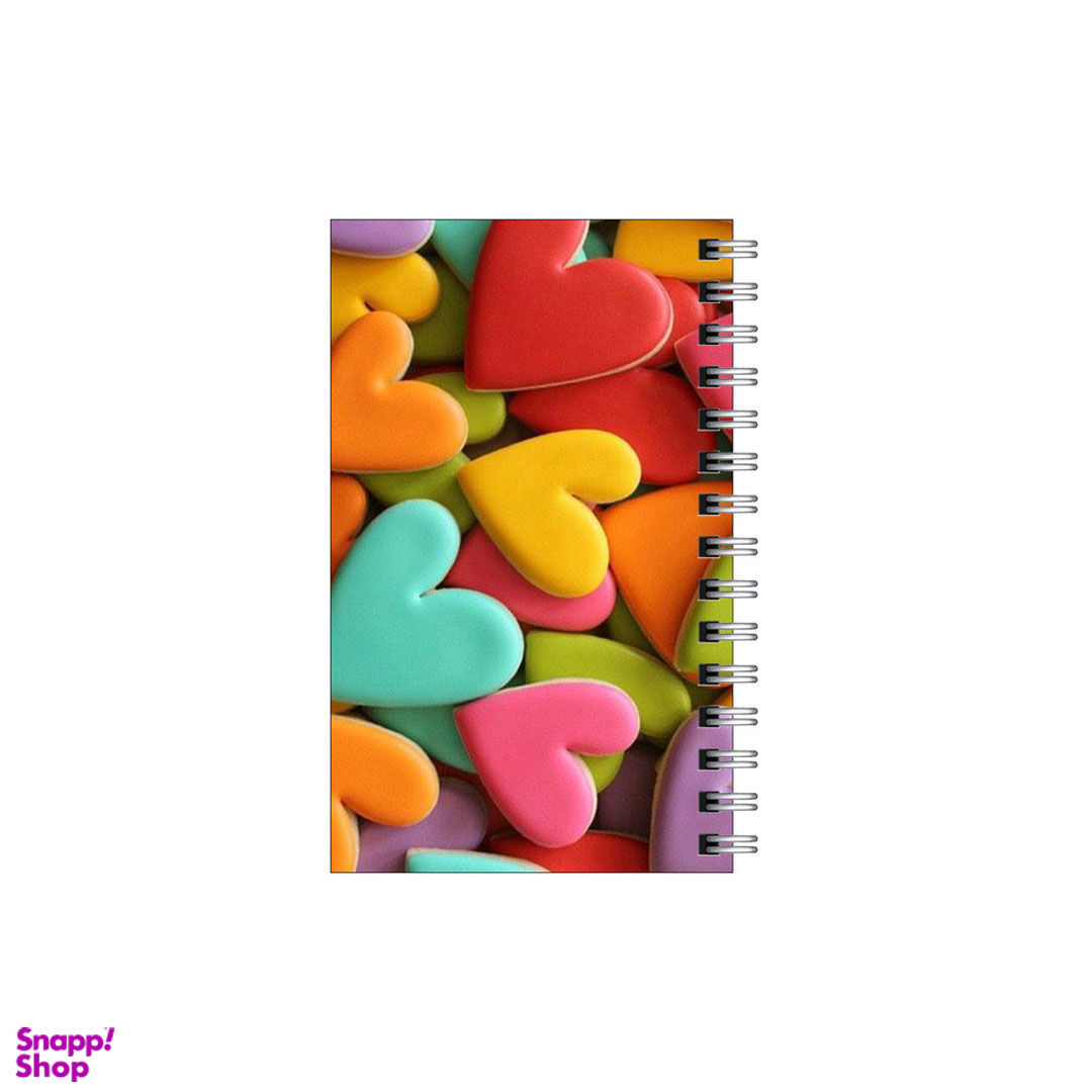 دفترچه یادداشت 60 برگ مدل to do list طرح پترن شیرینی قلبی کد 3185966