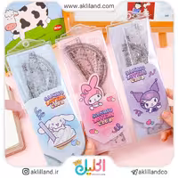 ست خط کش و گونیا کرومی