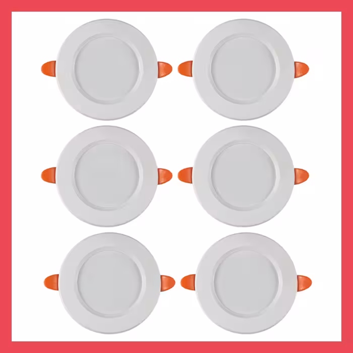 پنل ال ای دی 7 وات اپتونیکا مدل سه حالته کد OP-DLQ5207R بسته 6 عددی یکسال ضمانت