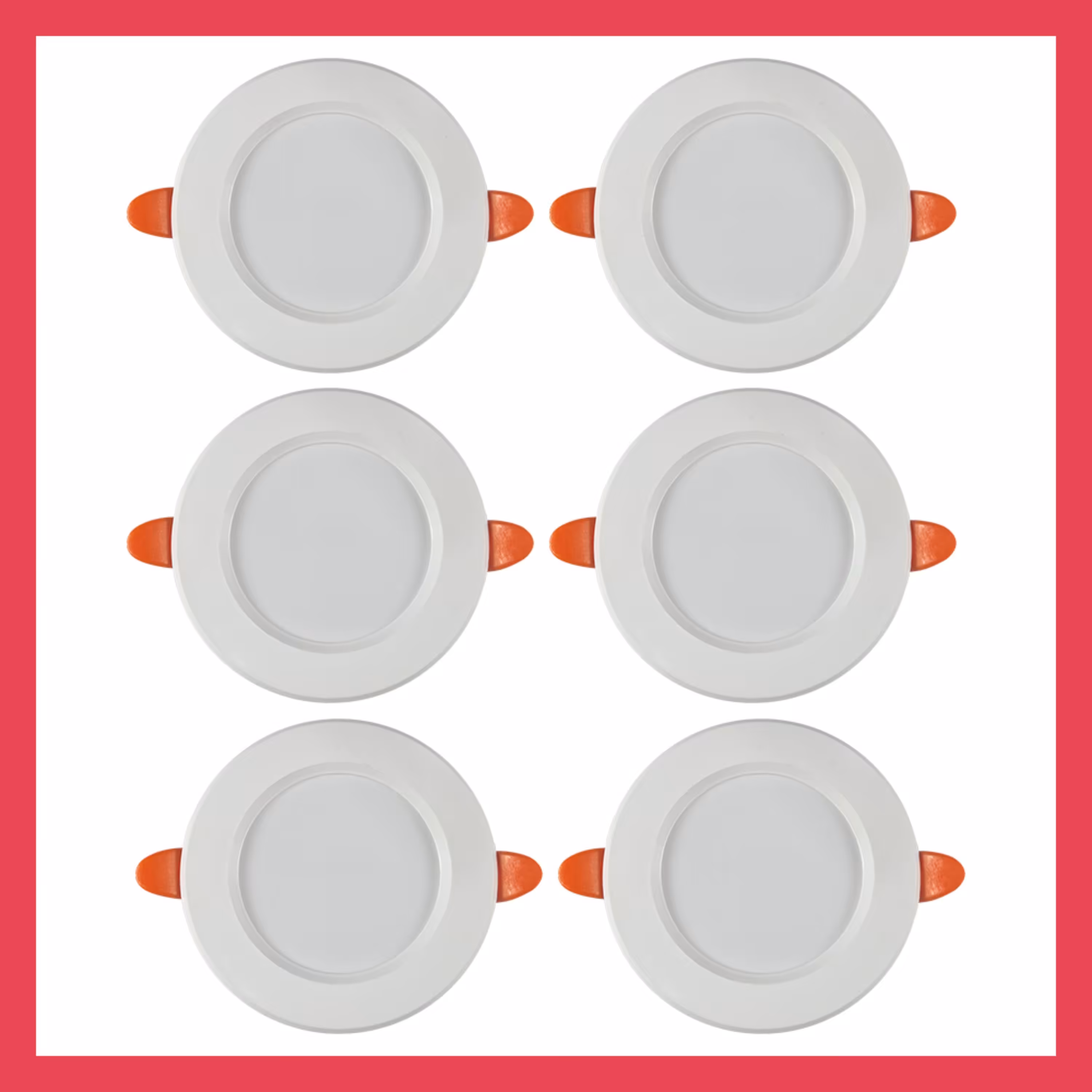 پنل ال ای دی 7 وات اپتونیکا مدل سه حالته کد OP-DLQ5207R بسته 6 عددی یکسال ضمانت