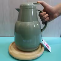 فلاکس خارجی فینیک 1لیتری شیشه طلای و صورتی نگهداری آب 24 ساعت آب جوش 