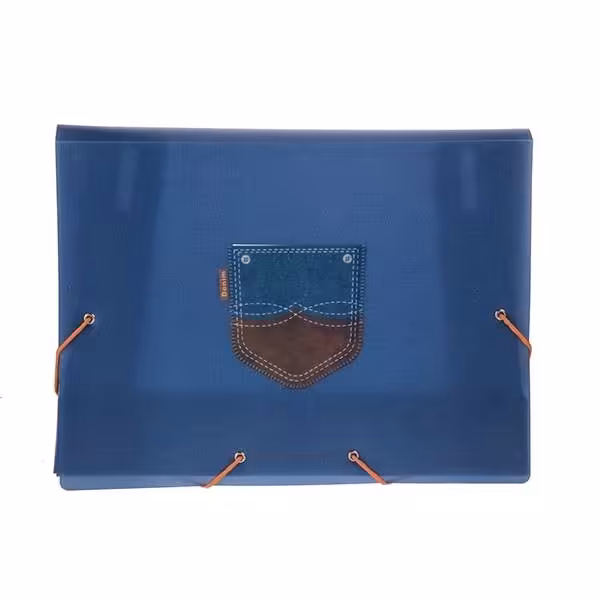 پوشه کش دار سهند طرح جین ساده - سایز A4