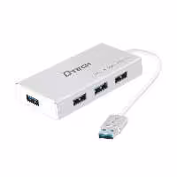 هاب 4 پورت USB-3 سیم دار دیتک مدل DT-3308 به طول 25 سانتی متر Dtech
