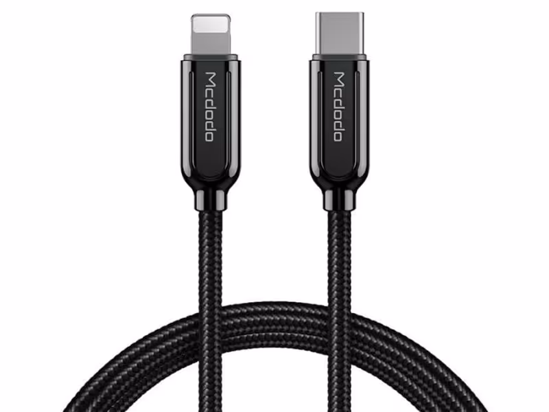 کابل شارژ سریع تایپ سی به لایتنینگ Mcdodo PD Quick Charge Type-C to Lightning 1.2M