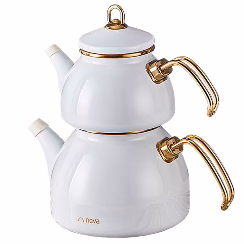 کتری قوری نوا سفید