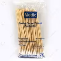 سوآپ پنبه ای غیر استریل Medic بسته 100 عددی مجموعه دو تایی