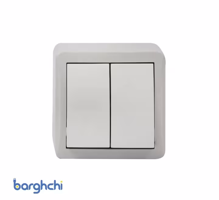 کلید دو پل روکار پارت الکتریک مدل شهاب 4046