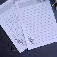 برگه های یادداشت, پشت سفید 60 برگ، طرح دار فانتزی سایز A6(کد1) 