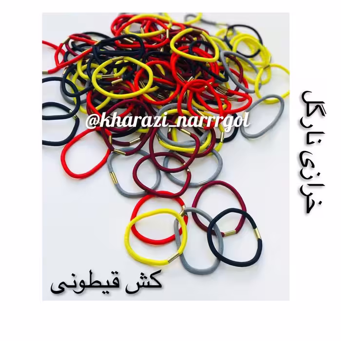 کش قیطونی رنگی بسته 10 عددی