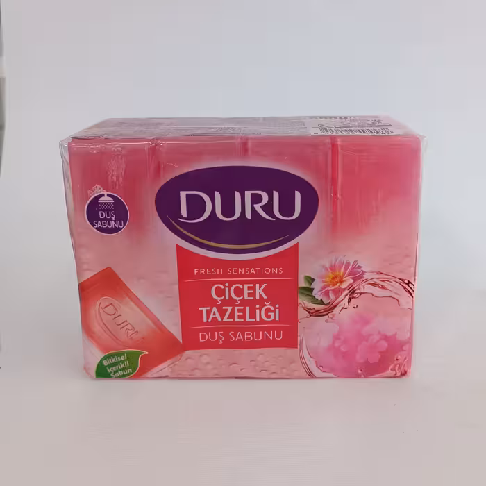صابون حمام دورو duru با رایحه گل های بهاری بسته 4 عددی حجم 600 گرم