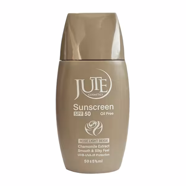 ضد آفتاب رزلایت رنگی بژ خیلی روشن مناسب پوست چرب SPF50 ژوت