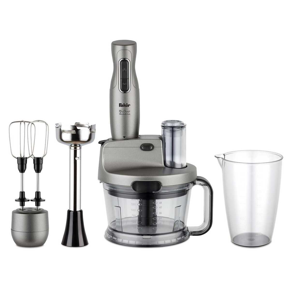 غذاساز فکر مدل مستر چف کوادرو MR CHEF QUADRO رنگ خاکستری  سفید قرمز و رزگلد