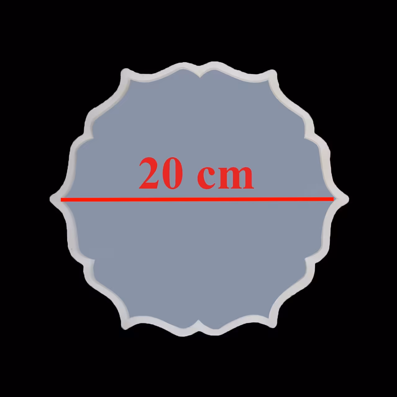 قالب سیلیکونی کد 38 ( گل شش پر 20 سانت )