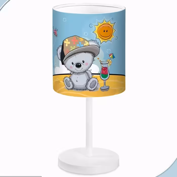 آباژور اتاق کودک طرح خرس و خورشید کد 2518