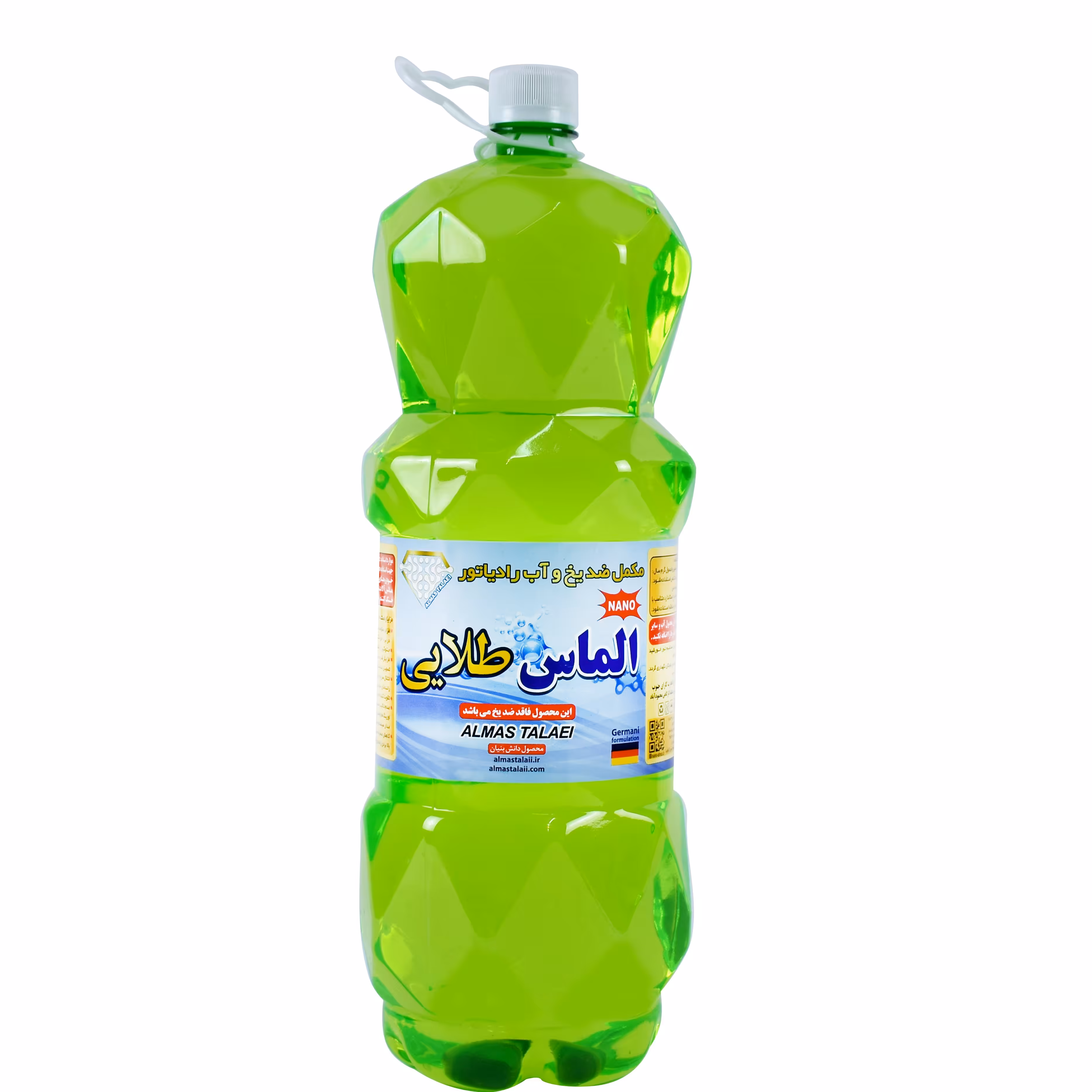 آب رادیاتور  و مکمل ضد یخ سبز الماس طلایی 3 لیتری