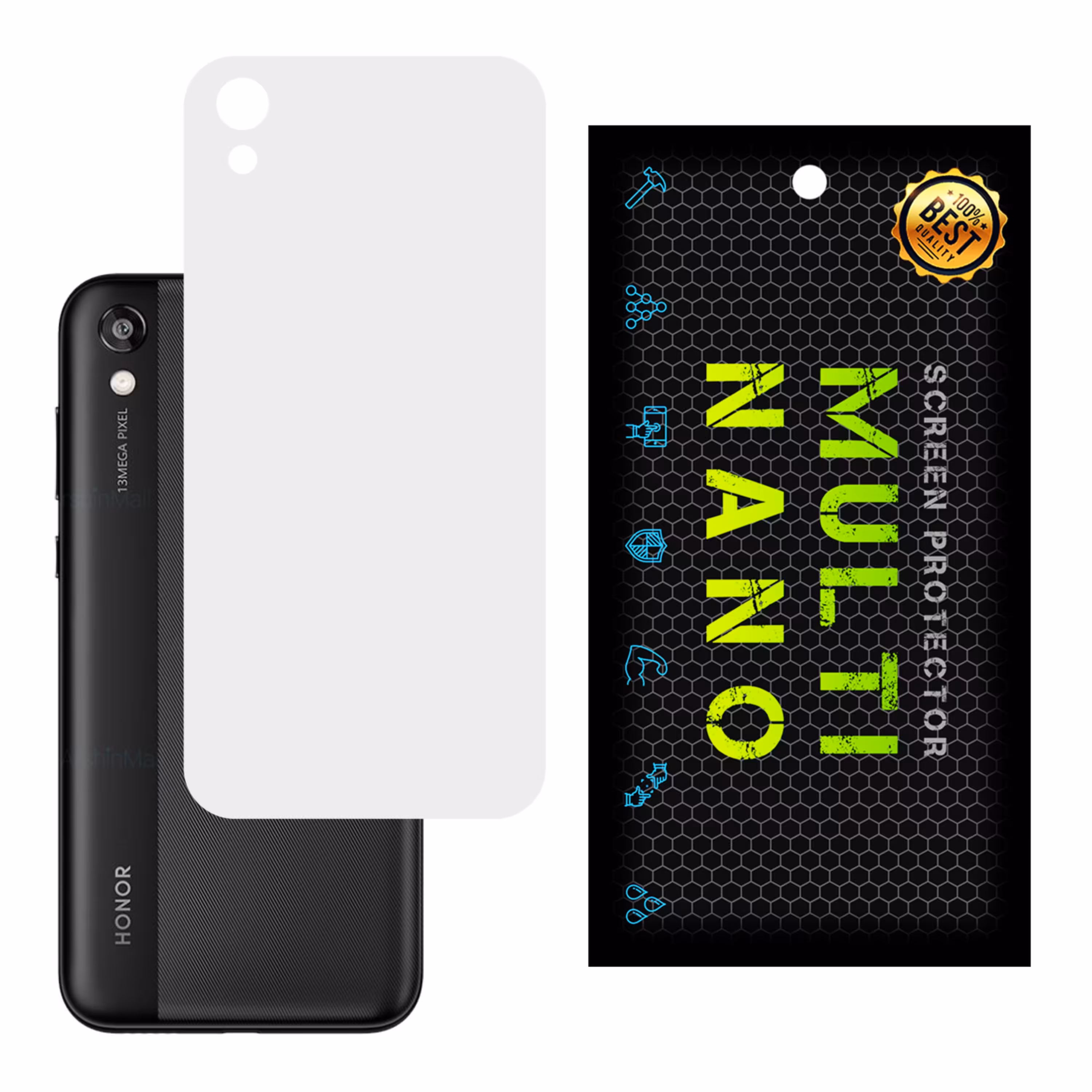 برچسب پوششی MultiNano مدل X-F1M- White برای پشت موبایل هواوی   Honor Play 8 